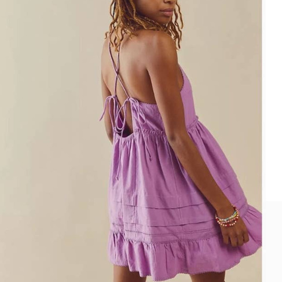 Free People Purple Mini Dress - Picture 2 of 2